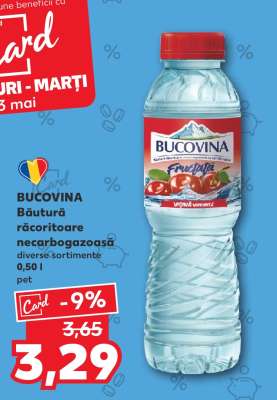 BUCOVINA Băutură răcoritoare necarbogazoasă