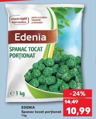 EDENIA Spanac tocat porționat