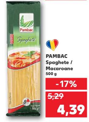PAMBAC Spaghete / Macaroane