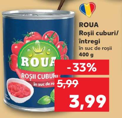 ROUA Roșii cuburi / întregi