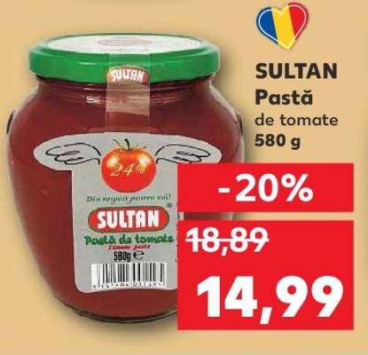 SULTAN Pastă de tomate 580 g