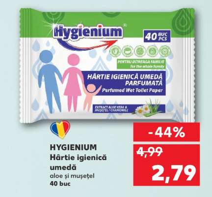 Hygienium Hârtie igienică umedă