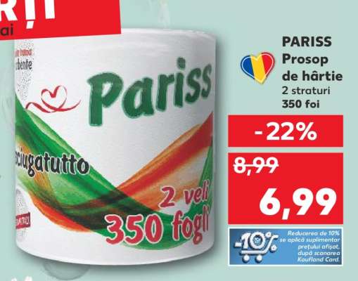PARISS Prosop de hârtie