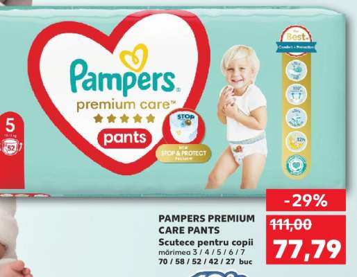 PAMPERS PREMIUM CARE PANTS