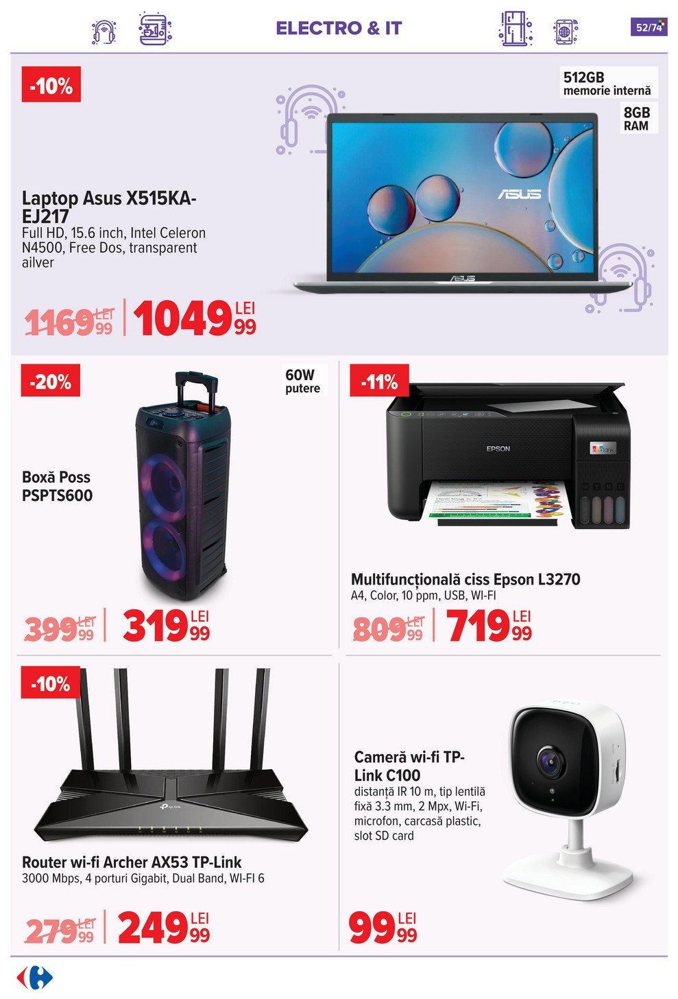 Cataloage Carrefour  - 07.05.2025 - 20.05.2025. Pagina 52.