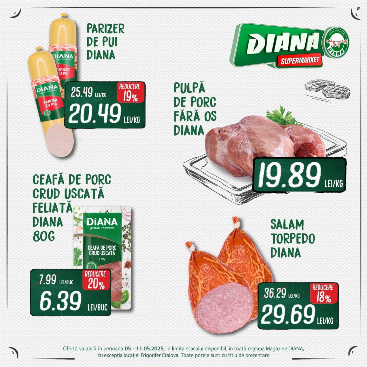 Cataloage Diana supermarket  - 05.05.2025 - 11.05.2025. Pagina 1.