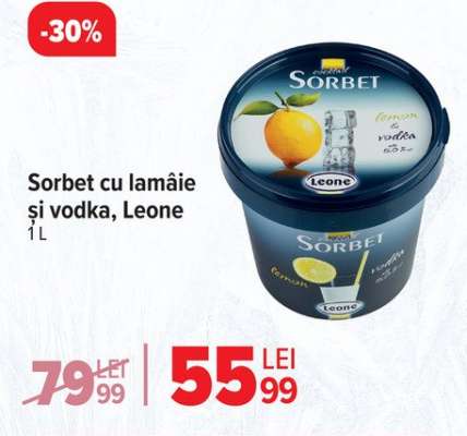 Sorbet cu lămâie și vodka, Leone