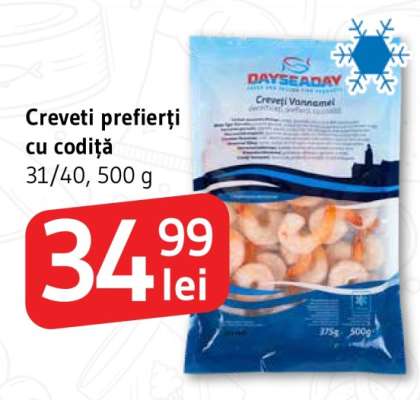 Creveți prefierți cu codiță