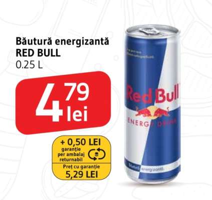 Băutură energizantă RED BULL 0.25 L