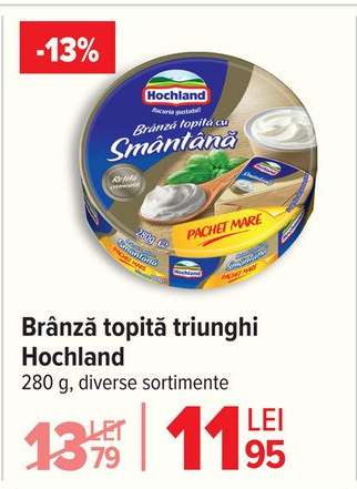 Brânză topită triunghi Hochland