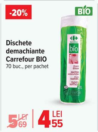 Dischete demachiante Carrefour Bio