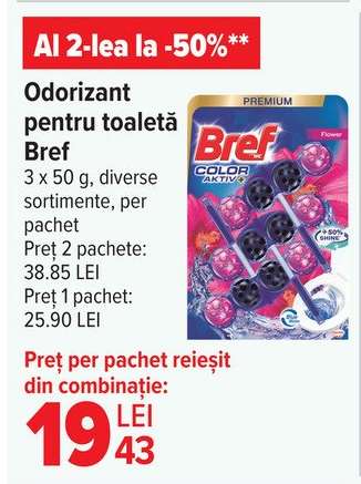 Odorizant pentru toaletă Bref
