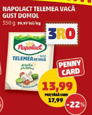 NAPOLACT TELEMEA VACĂ GUST DOMOL