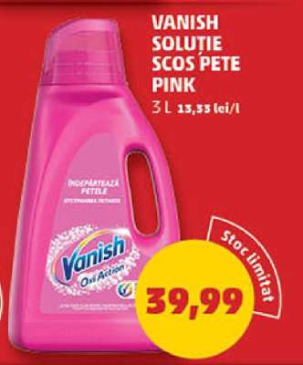 VANISH SOLUTIE SCOS PETE PINK