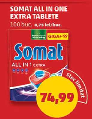 SOMAT ALL IN ONE EXTRA TABLETE