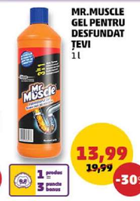 Mr.MUSCLE Gel pentru desfundat țevi
