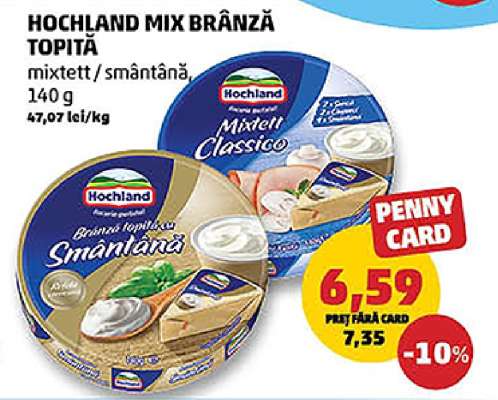HOCHLAND MIX BRÂNZĂ TOPITĂ