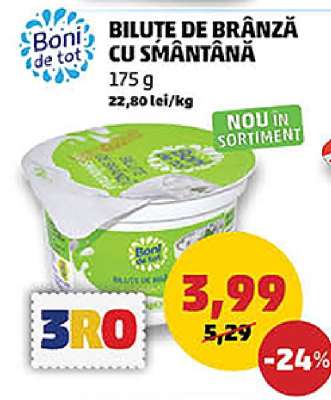 Biluțe de brânză cu smântână