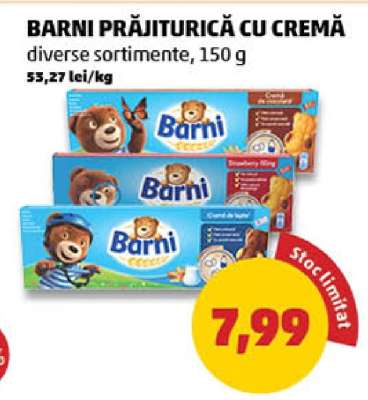 Barni Prăjiturică cu Cremă