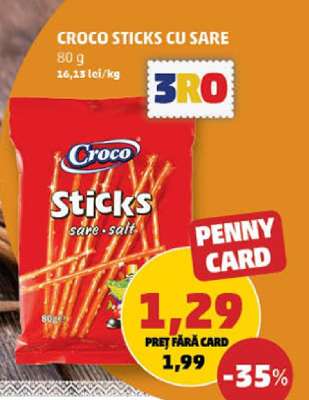 Croco Sticks cu Sare