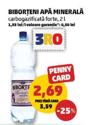 BIBORȚENI Apă minerală