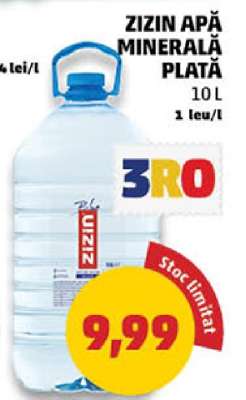ZIZIN Apă minerală plată