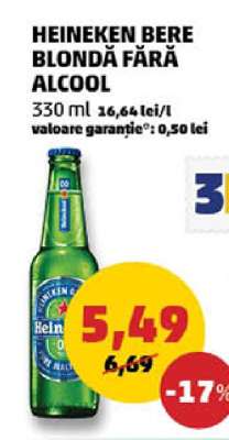Heineken Bere Blondă Fără Alcool