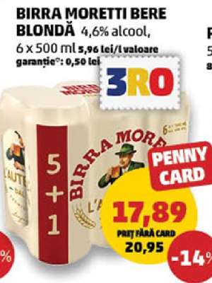 BIRRA MORETTI Bere blondă