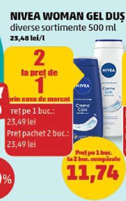 NIVEA WOMAN GEL DUȘ