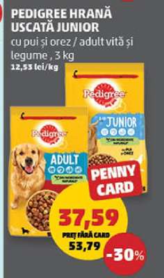 PEDIGREE HRANĂ USCATA JUNIOR