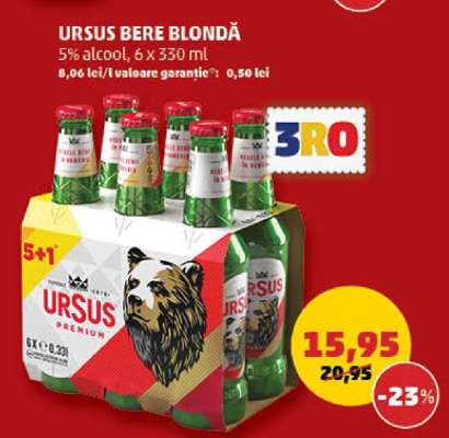 URSUS Bere blondă