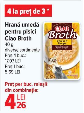 Hrană umedă pentru pisici Ciao Broth