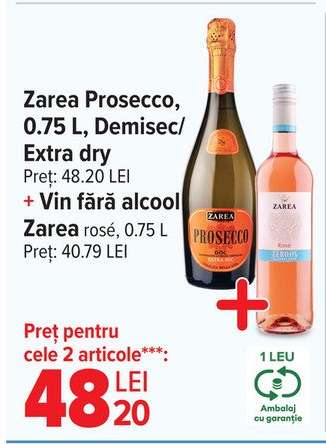 Zarea Prosecco + Zarea Rosé