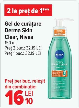 Gel de curățare Derma Skin Clear, Nivea