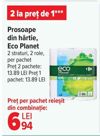 Prosoape din hârtie, Eco Planet