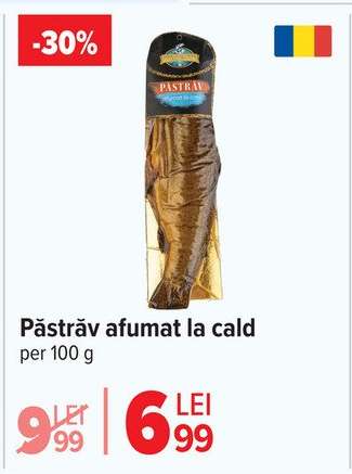 Păstrăv afumat la cald