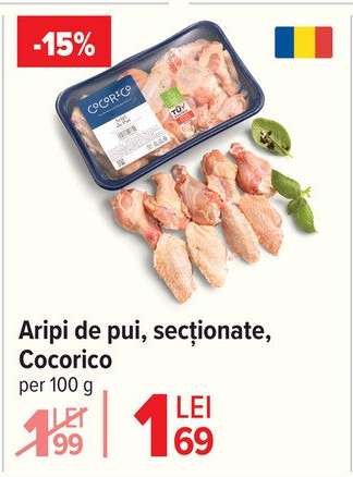 Aripi de pui, secționate, Cocorico