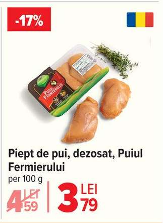 Piept de pui, dezosat, Puiul Fermierului