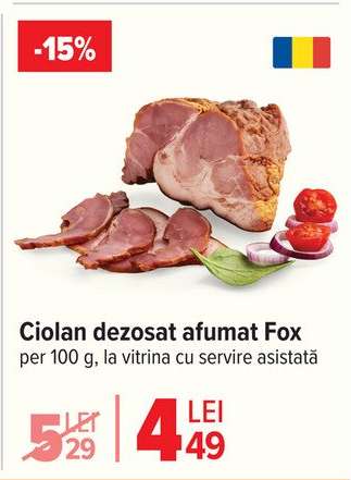 Ciolan dezosat afumat Fox