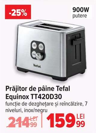 Prăjitor de pâine Tefal Equinox TT420D30