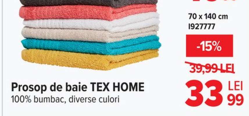 Prosop de baie TEX HOME