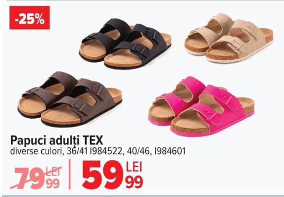 Papuci adulti TEX