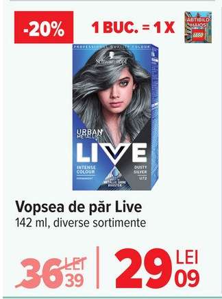 Vopsea de păr Live