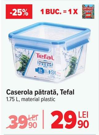 Caserola pătrată, Tefal