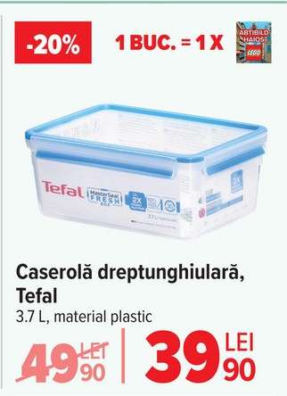 Caserolă dreptunghiulară, Tefal
