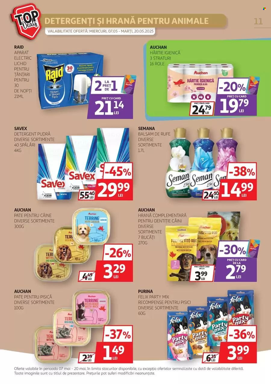Cataloage Auchan  - 07.05.2025 - 20.05.2025. Pagina 11.