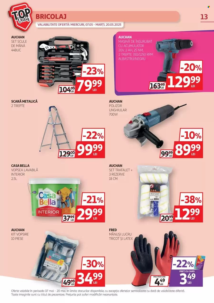 Cataloage Auchan  - 07.05.2025 - 20.05.2025. Pagina 13.