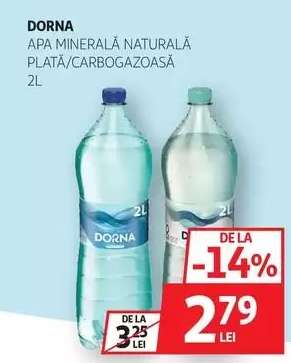 Dorna Apa Minerală Naturală Plată/Carbogazoasă 2L