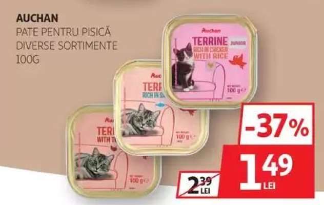 Auchan Pate pentru Pisică