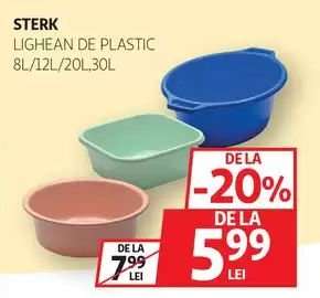 STERK Lighean de Plastic